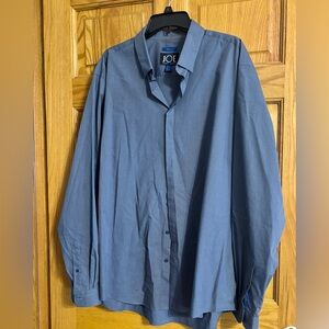 Joseph Abboud Casual Blue Button Down Shirt